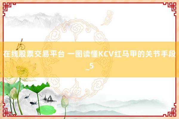 在线股票交易平台 一图读懂KCV红马甲的关节手段_5
