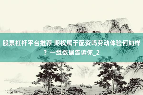 股票杠杆平台推荐 期权属于配资吗劳动体验何如样？一组数据告诉你_2
