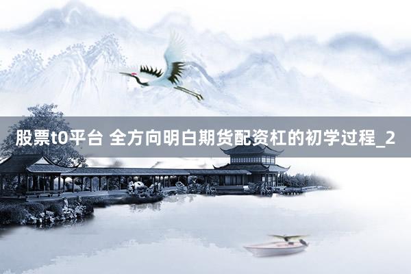 股票t0平台 全方向明白期货配资杠的初学过程_2