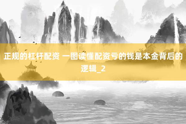 正规的杠杆配资 一图读懂配资亏的钱是本金背后的逻辑_2