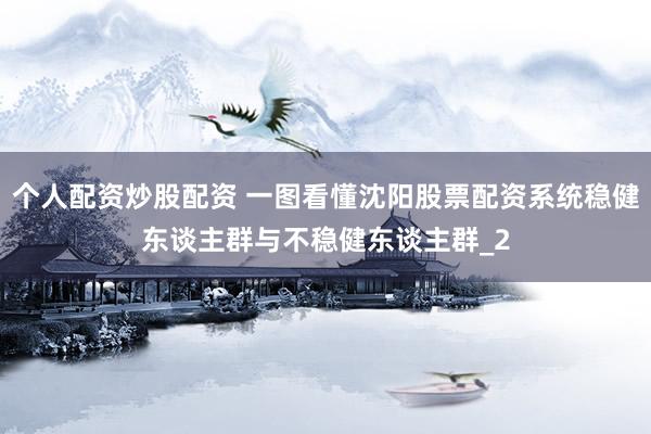 个人配资炒股配资 一图看懂沈阳股票配资系统稳健东谈主群与不稳健东谈主群_2