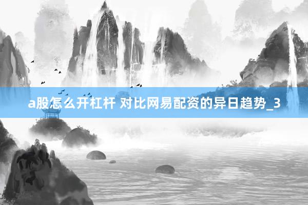 a股怎么开杠杆 对比网易配资的异日趋势_3