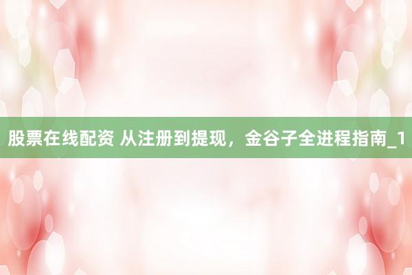 股票在线配资 从注册到提现，金谷子全进程指南_1