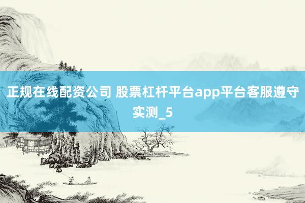 正规在线配资公司 股票杠杆平台app平台客服遵守实测_5
